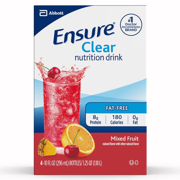 Ensure Clear Drink Mixed Fruit 10 Fl oz., PK12, Ensure, Mfr#: 62479
